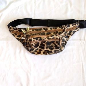 Leopard fanny pack